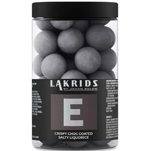 E- Salt lakris med hvit sjokolade 250 gr